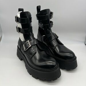 Alexander McQueen Rave Buckle Boots